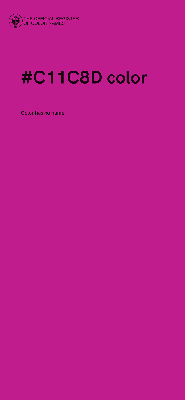 #C11C8D color image