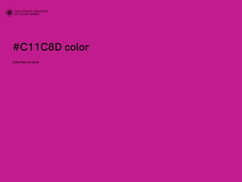 #C11C8D color image