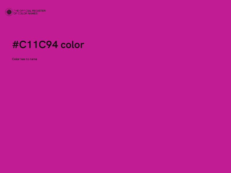 #C11C94 color image