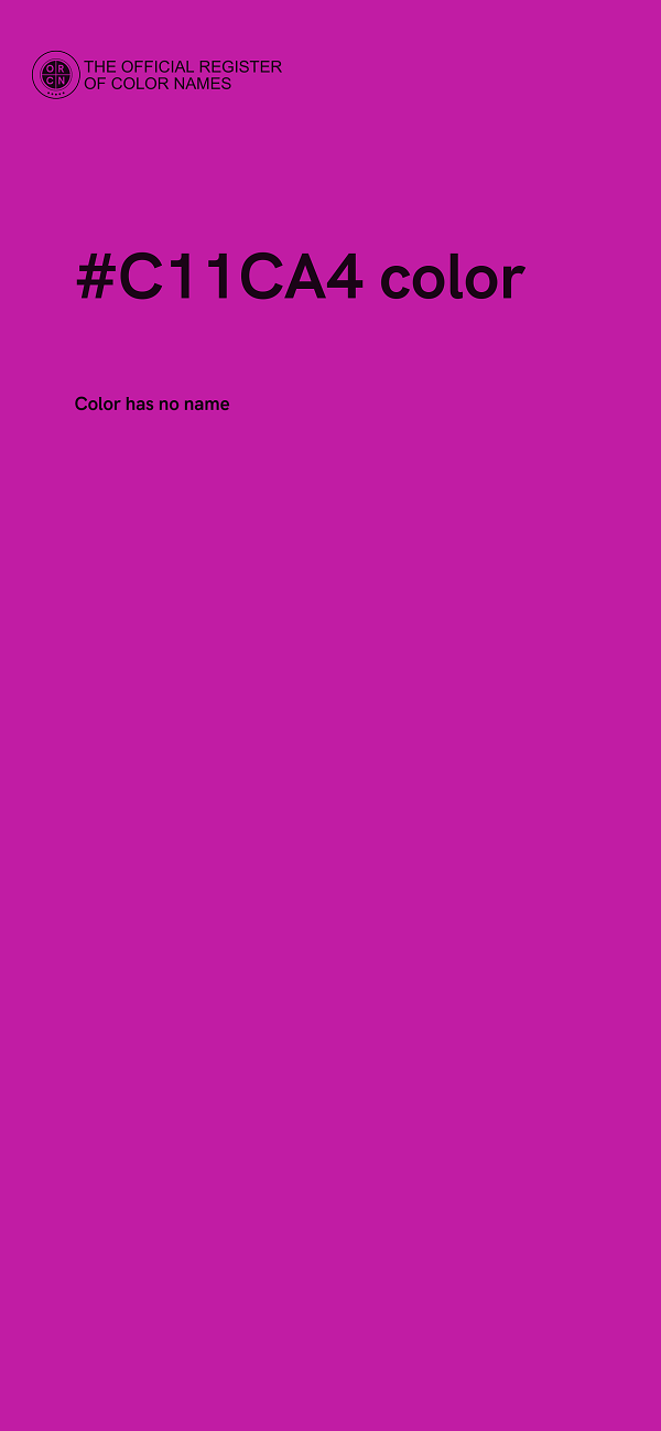 #C11CA4 color image