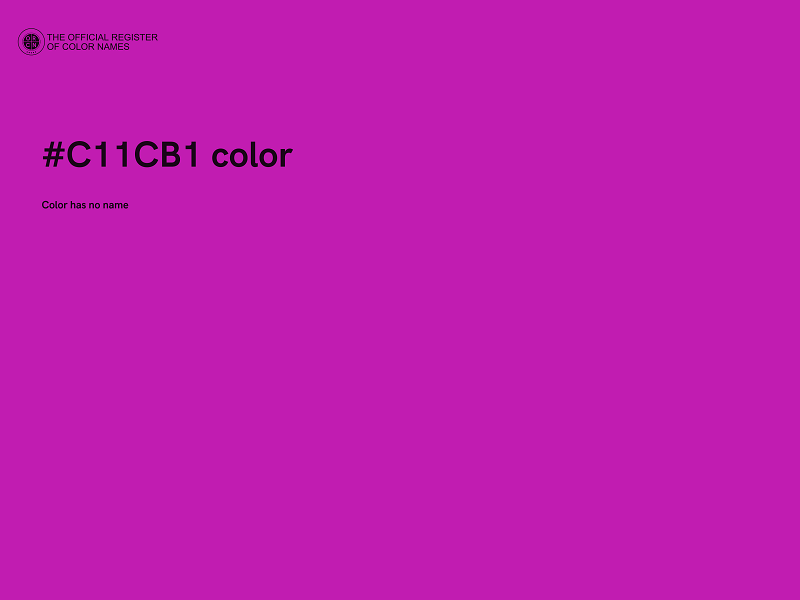 #C11CB1 color image