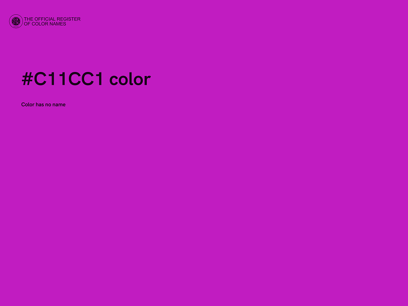 #C11CC1 color image