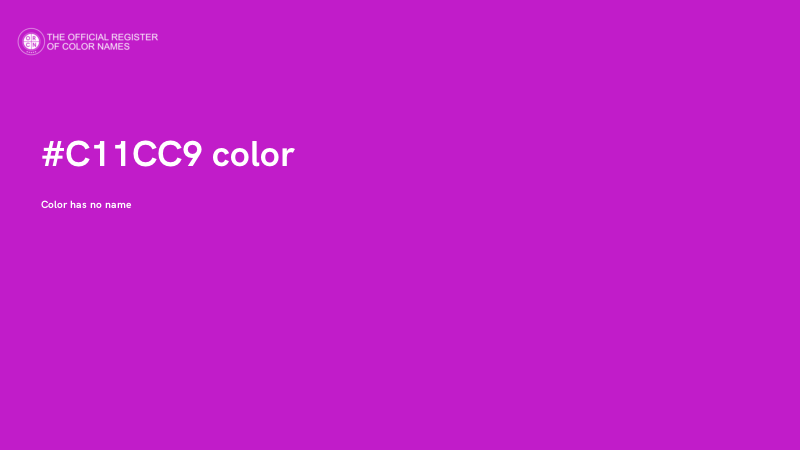 #C11CC9 color image