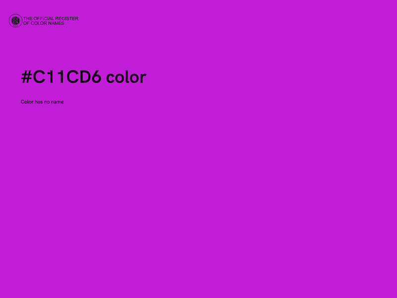 #C11CD6 color image