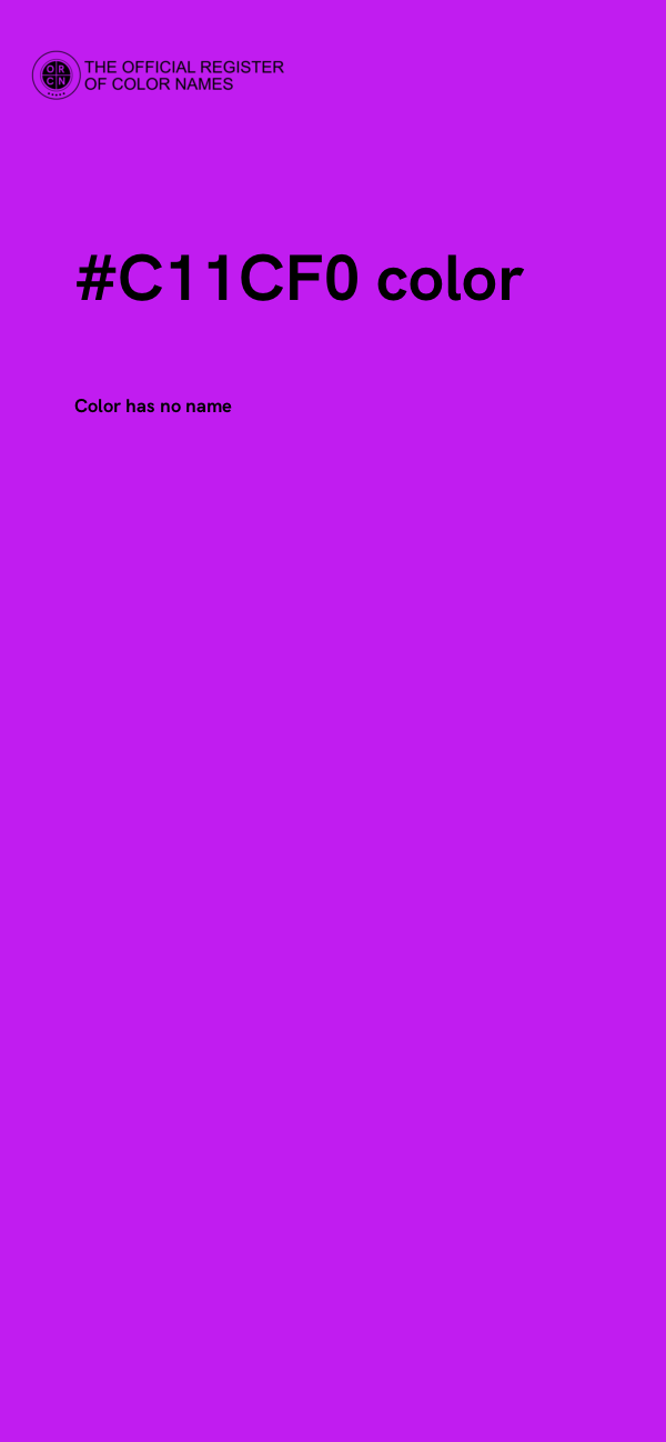 #C11CF0 color image