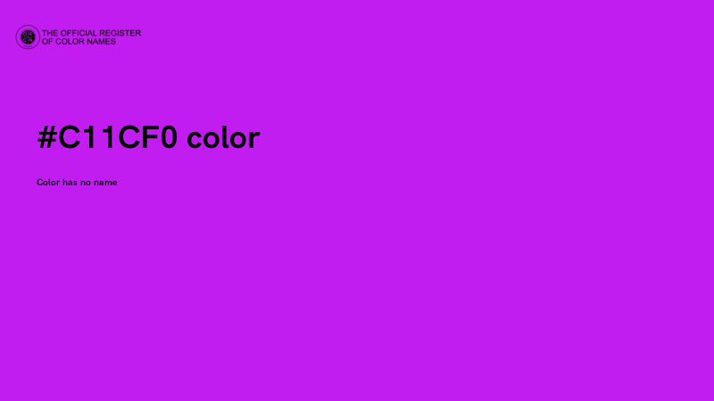 #C11CF0 color image