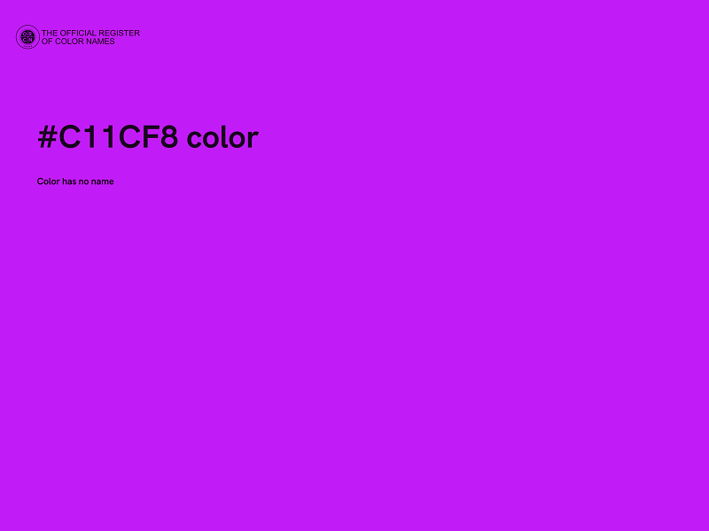 #C11CF8 color image