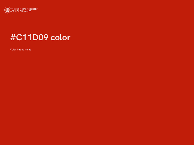 #C11D09 color image