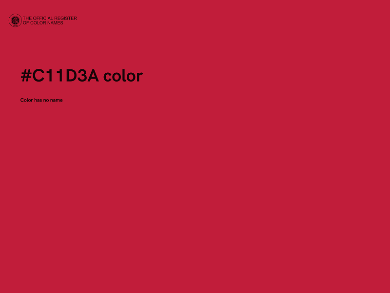 #C11D3A color image