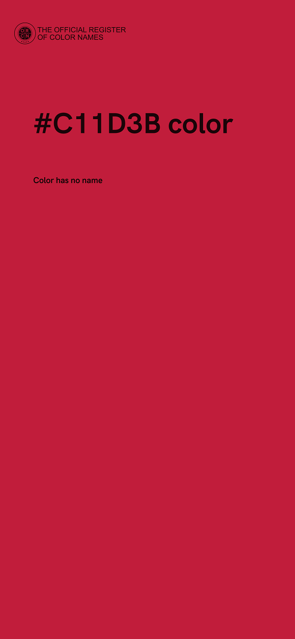 #C11D3B color image