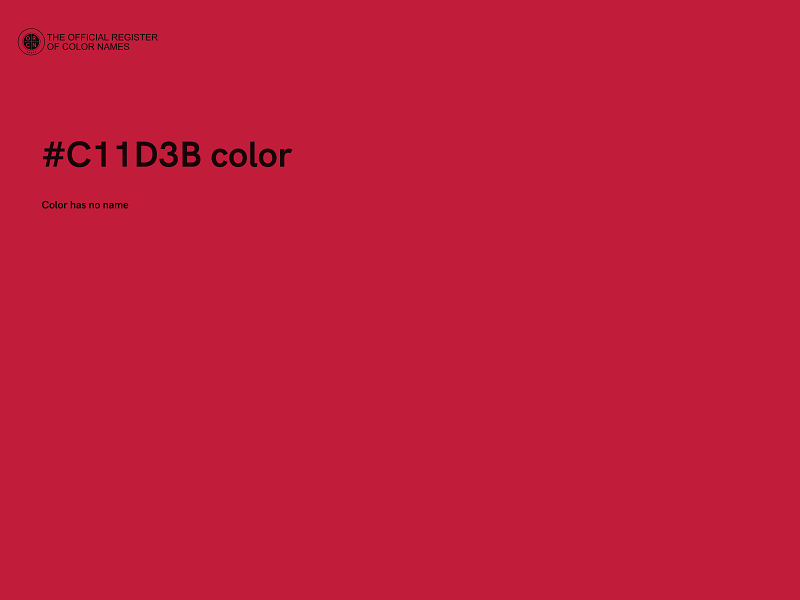 #C11D3B color image
