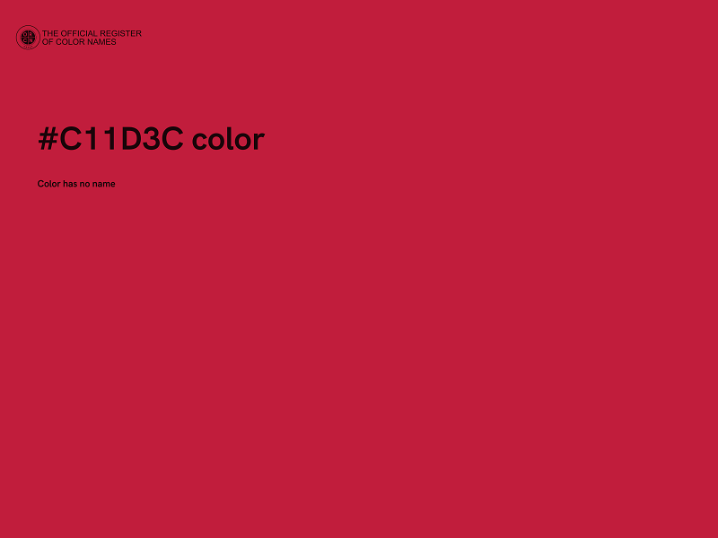 #C11D3C color image