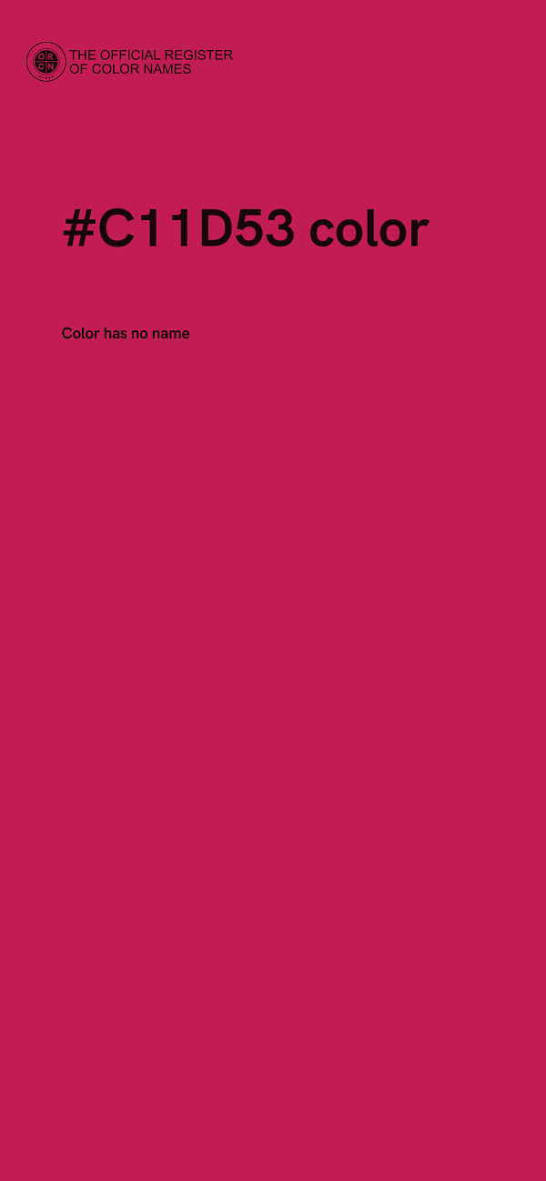#C11D53 color image