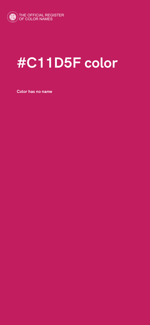#C11D5F color image