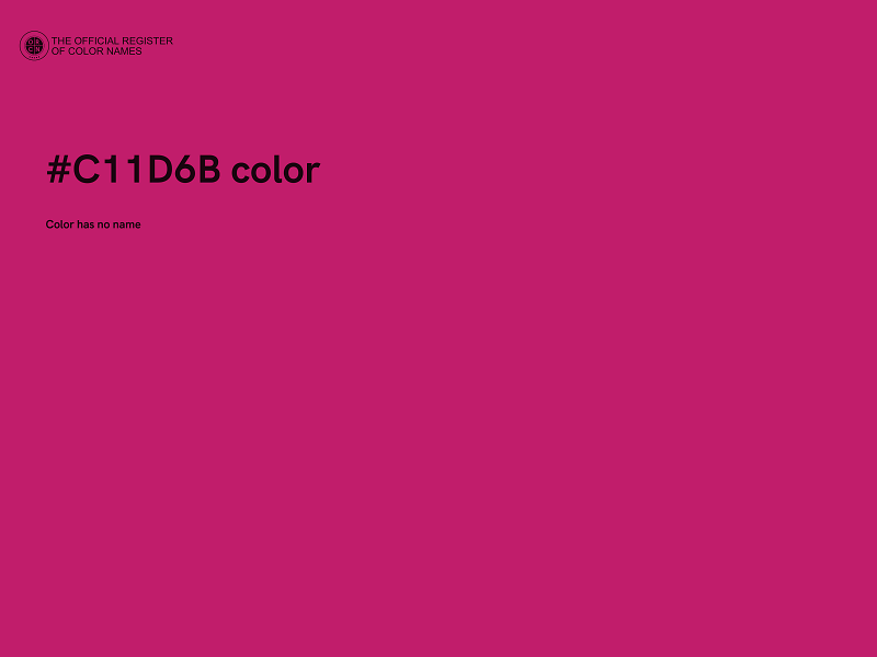 #C11D6B color image