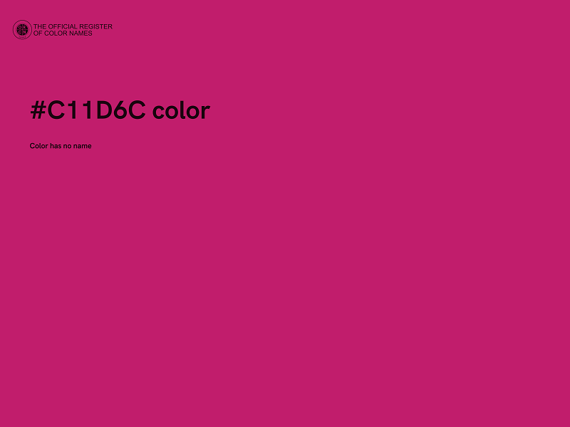 #C11D6C color image