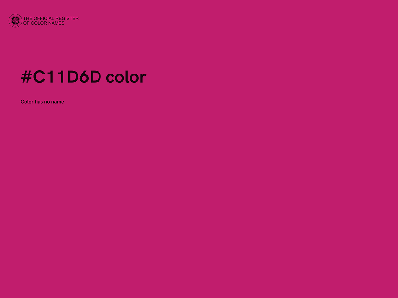 #C11D6D color image