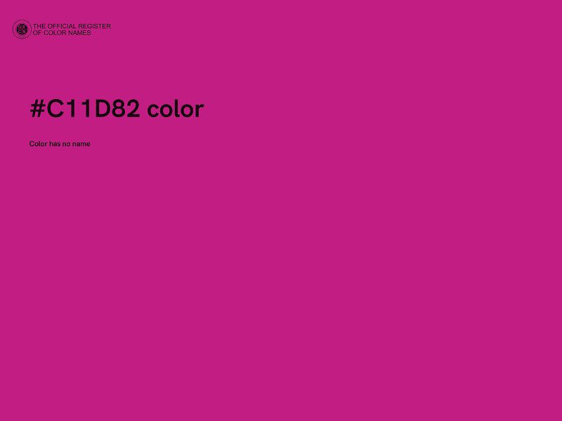 #C11D82 color image