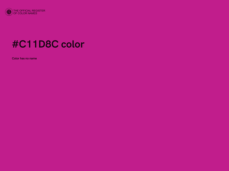 #C11D8C color image