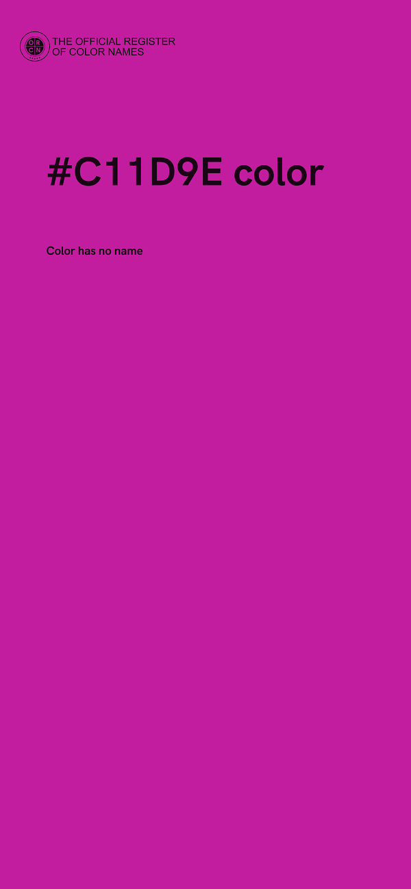 #C11D9E color image