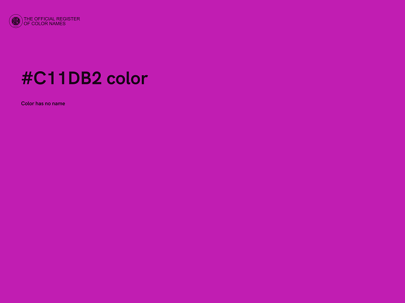 #C11DB2 color image