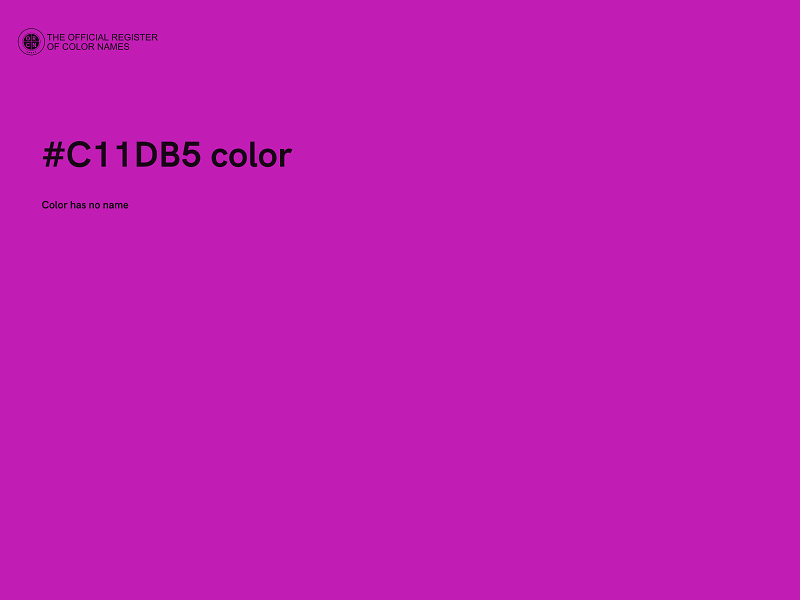 #C11DB5 color image