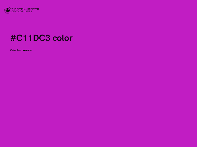 #C11DC3 color image