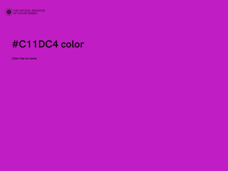 #C11DC4 color image