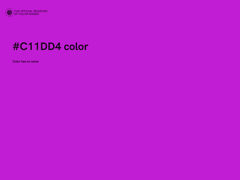#C11DD4 color image