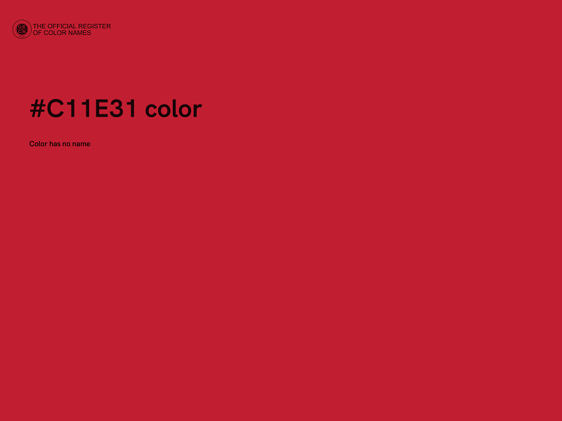 #C11E31 color image