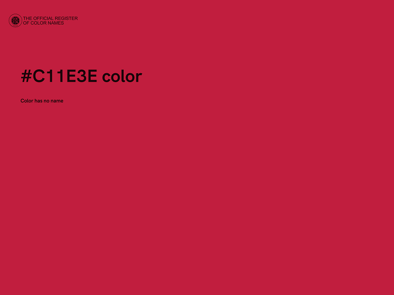 #C11E3E color image