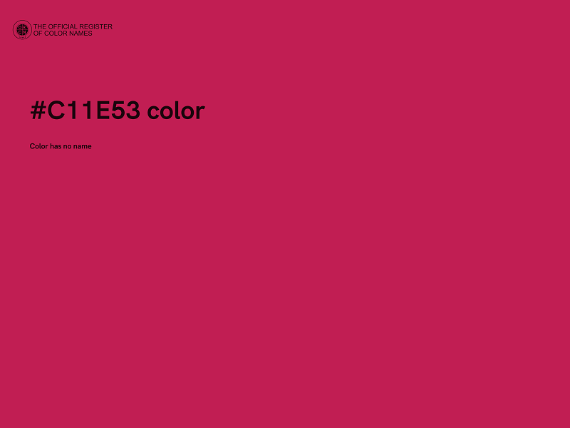#C11E53 color image
