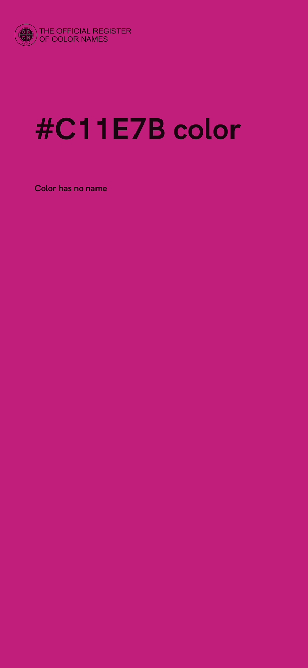 #C11E7B color image