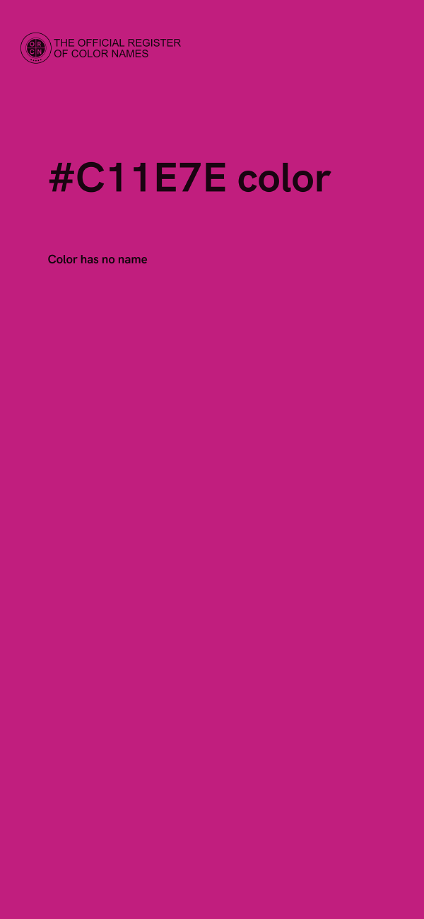 #C11E7E color image