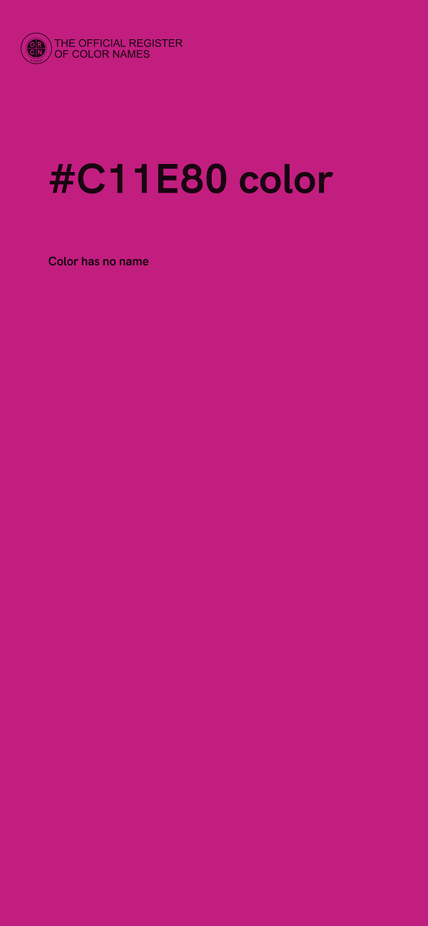 #C11E80 color image