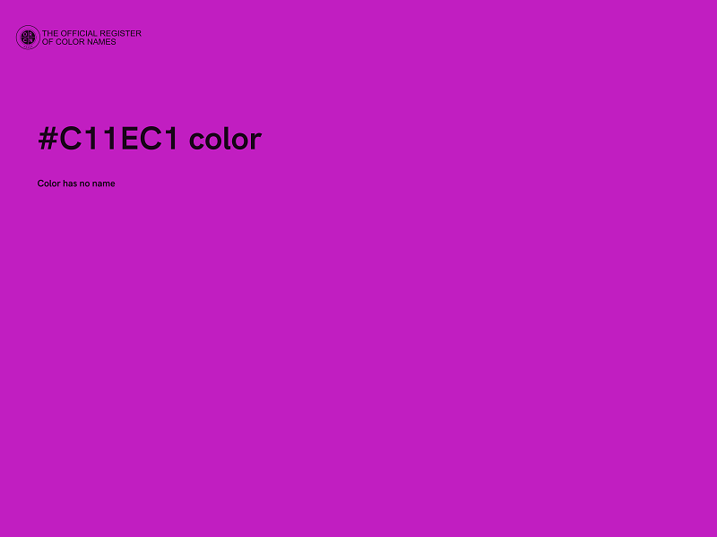 #C11EC1 color image