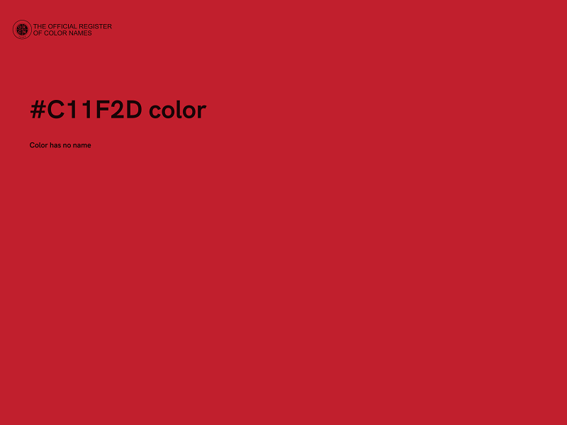 #C11F2D color image