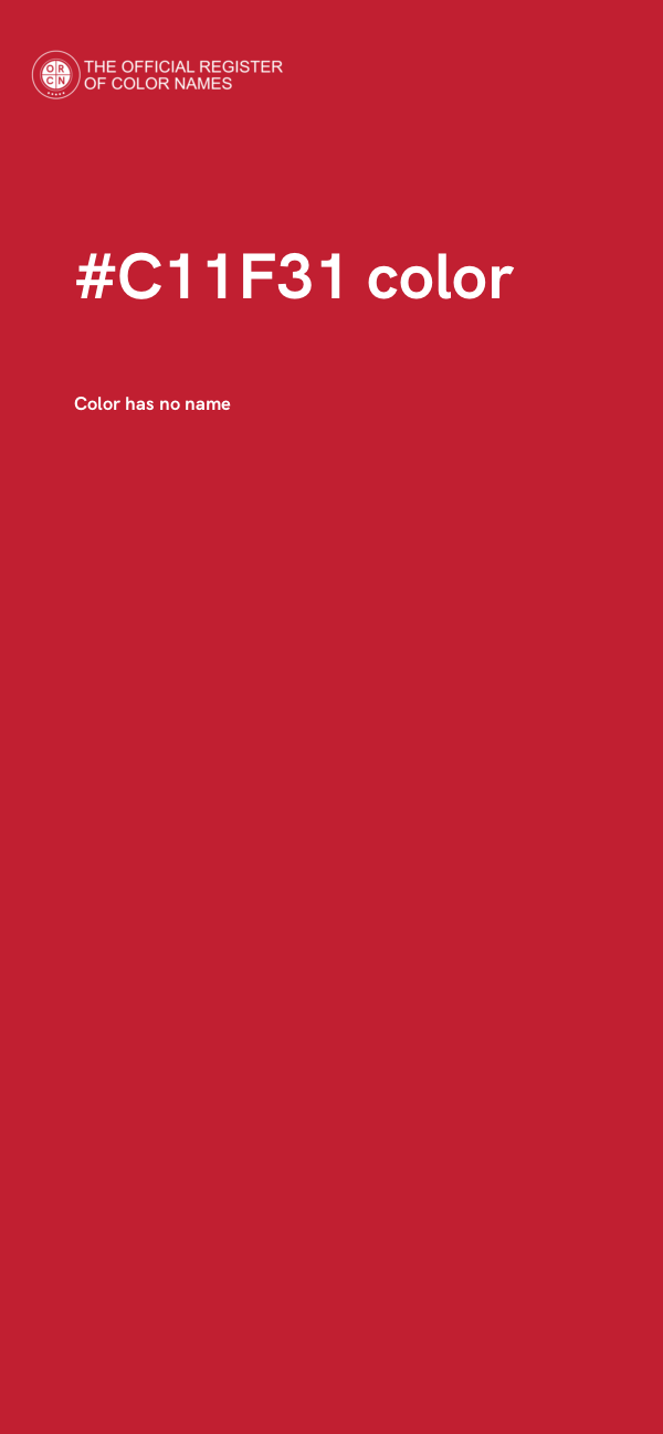 #C11F31 color image