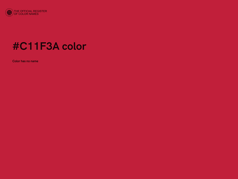 #C11F3A color image