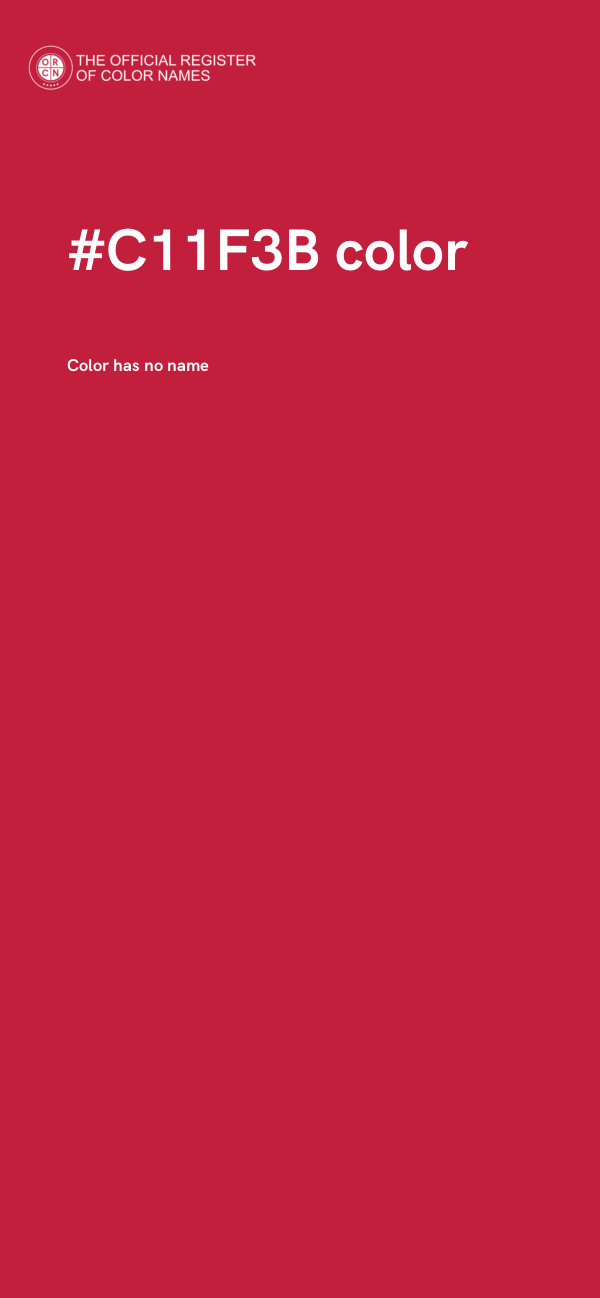 #C11F3B color image