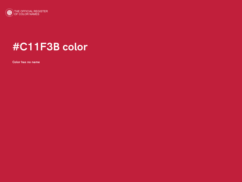 #C11F3B color image
