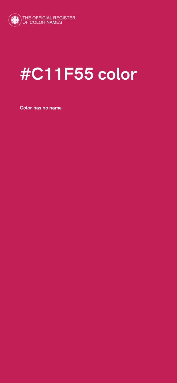 #C11F55 color image