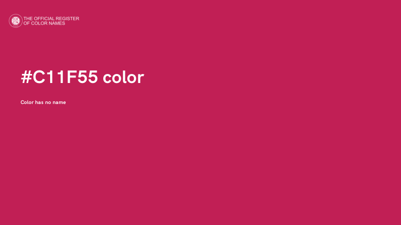 #C11F55 color image