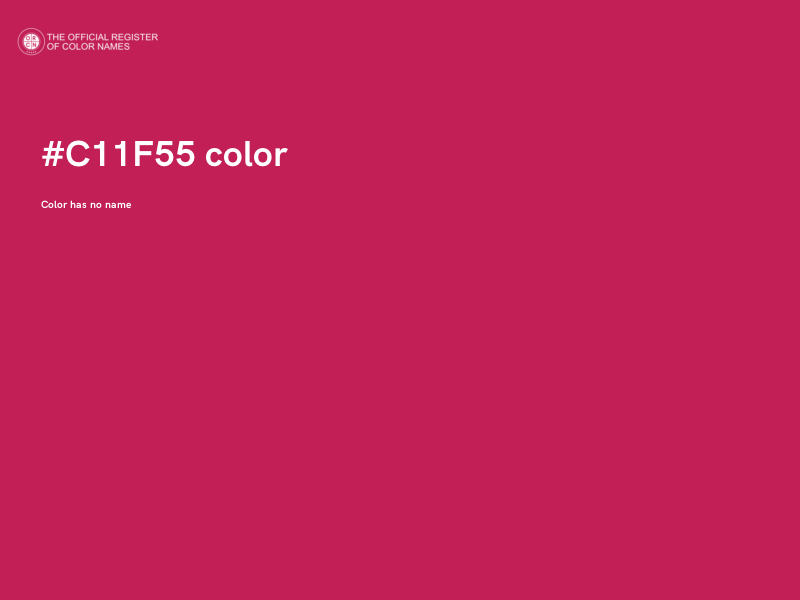 #C11F55 color image