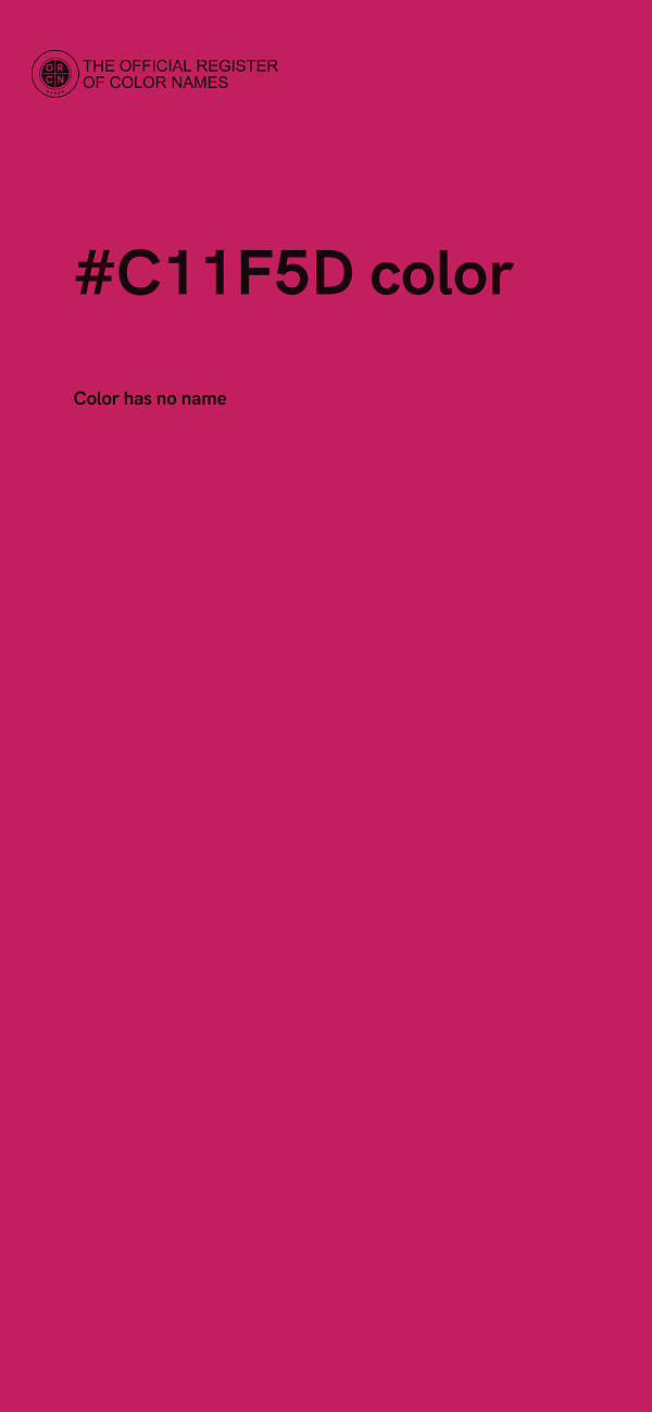 #C11F5D color image