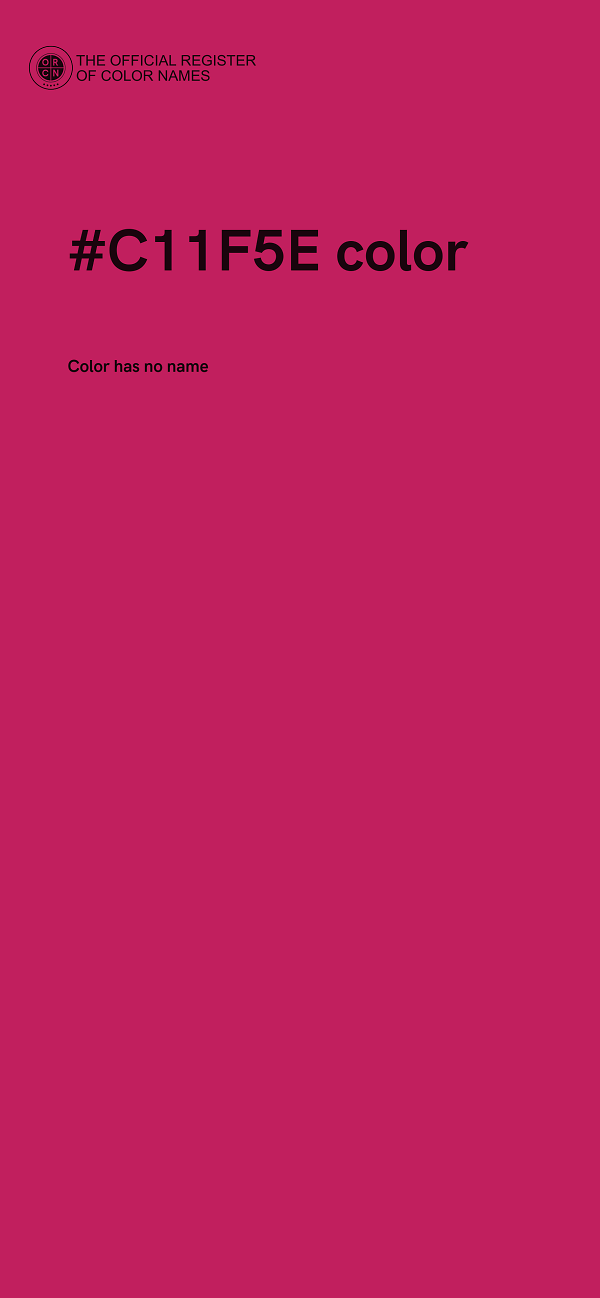 #C11F5E color image
