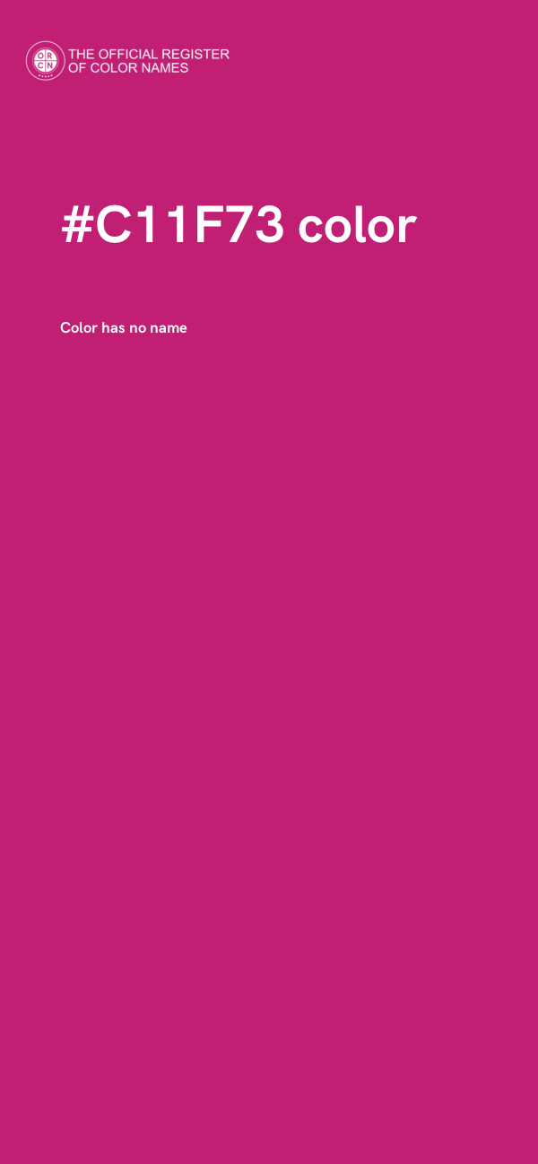 #C11F73 color image