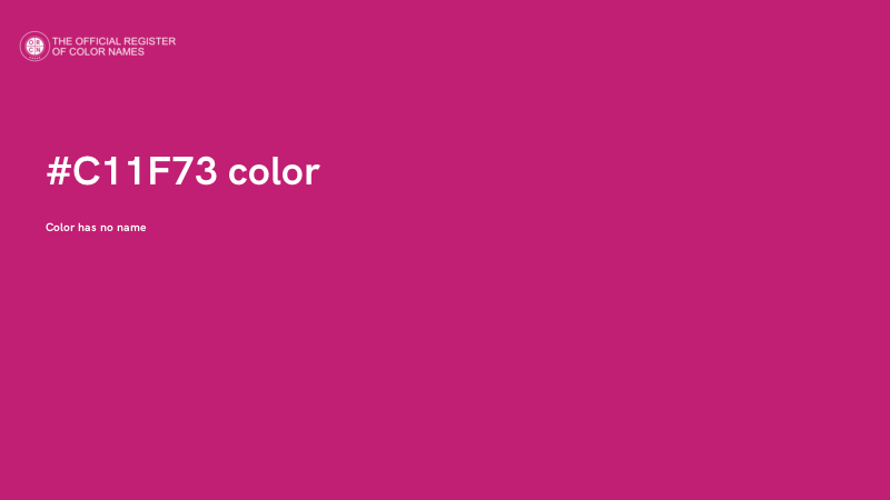 #C11F73 color image