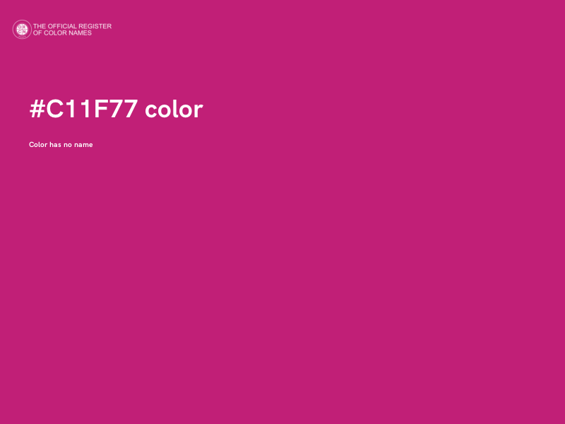 #C11F77 color image