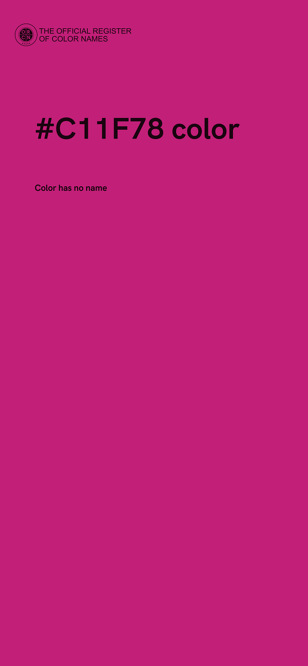 #C11F78 color image